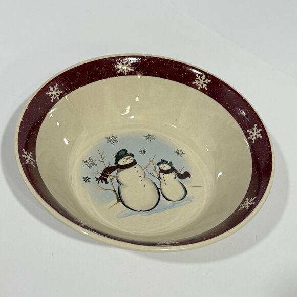 Royal Seasons Snowman Mug & Bowl Set St Nicholas Square Yuletide Stoneware - Picture 13 of 16